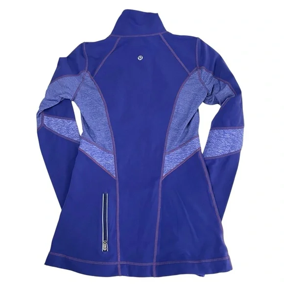 lululemon Run Distance Pullover Pigment Blue Sz 2 - Picture 13 of 16